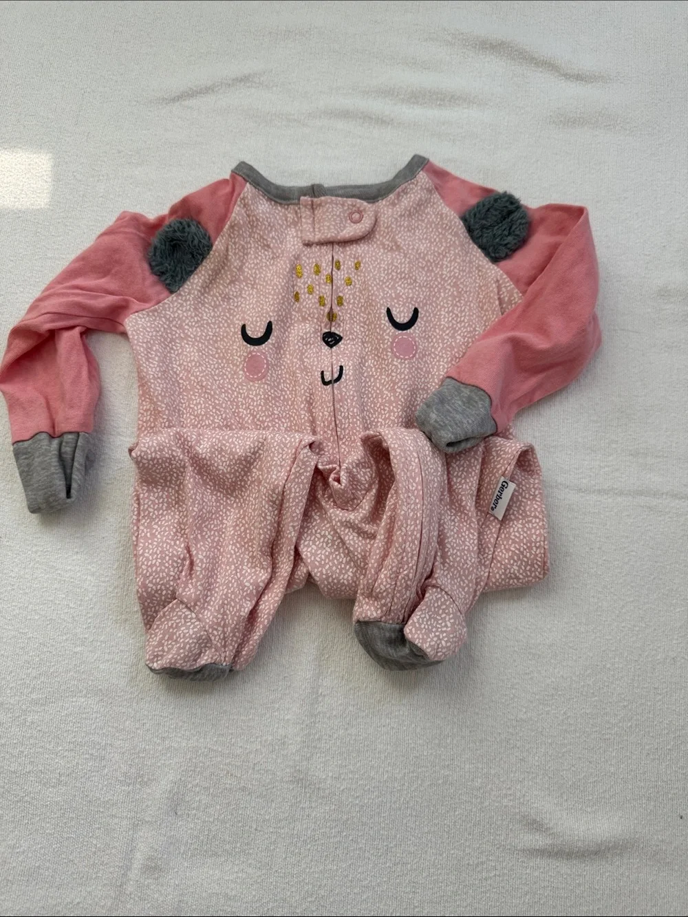 9 - Assorted Pink Girls' Sleepwear Bundle - Mixed Brands - 3-6 months